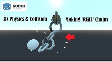 Godot: 3d Physics Demonstrated - Making 3d CHAINS without USING 3D HINGE ⏩CSGTorus #godot