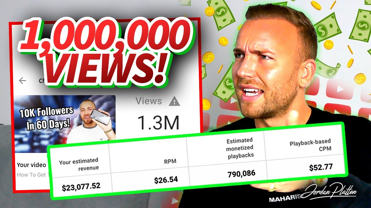 How Much Youtube Paid Me For My 1,000,000+ Viewed Video... - YouTube