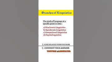 Linguistics MCQS - Linguistics Trivia Quiz - Synchrony vs Dychrony #shorts #linguistics #synchronic