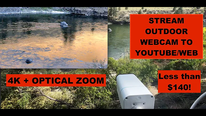How to Livestream Outdoor Webcam to YouTube | 5x Optical Zoom | Website Embed