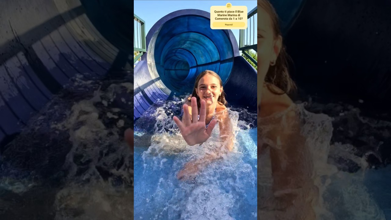 Facciamo gli scivoli e registriamo tutto con la GO PRO al Villaggio Blue Marine a Marina di Camerota