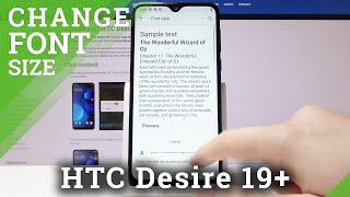 How to Change Font Size in HTC Desire 19+ | Enlarge Display Icons screenshot 2