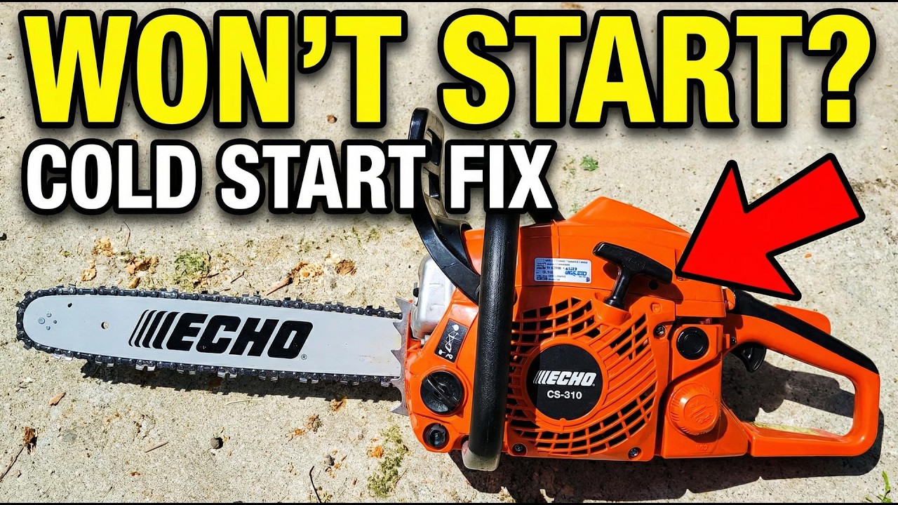 Echo Chainsaw Cold Start Procedure That Works - YouTube