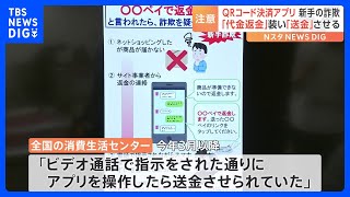 「○○ペイ」使った新手の詐欺　返金を受けるはずが「送金」に…　国民生活センターが注意を呼びかけ｜TBS NEWS DIG