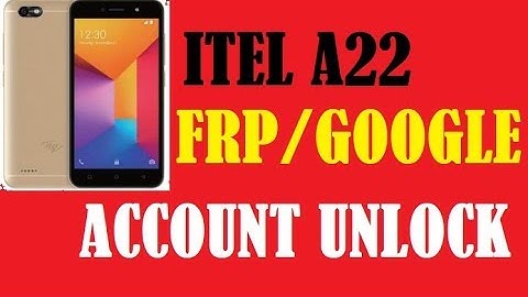 ITEL A22 FRP/GOOGLE ACCOUNT UNLOCK FIRST ON NET
