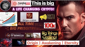 #Origin Awake #LGNS Coin-Big Announcement! $LGNS this is Real BIG!