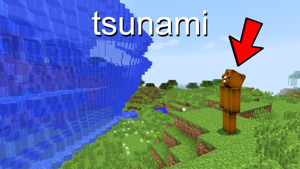 Minecraft but there's a NATURAL DISASTER every 17 seconds...
