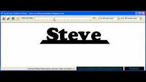 Scroll Saw Pattern Printer Demo