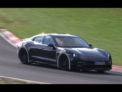 La future Porsche Taycan (ex-Mission E) sur le Nürburgring