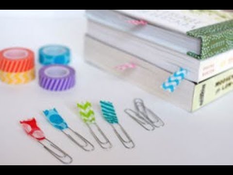 Diy 読書をする時に便利な簡単で可愛い しおり 栞 の手作りアイデア A Handmade Idea Of An Easy And Cute Bookmark Youtube