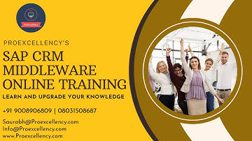 SAP CRM Middleware Online Training | SAP CRM Middleware with Experts Trainer | Certification