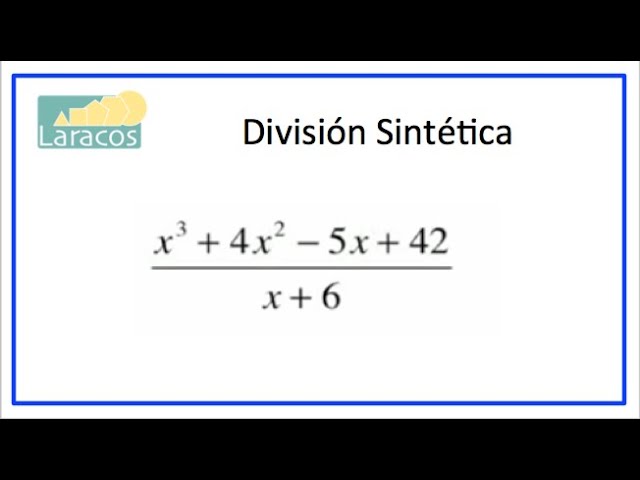 Division sintetica (ejemplo 1) - YouTube