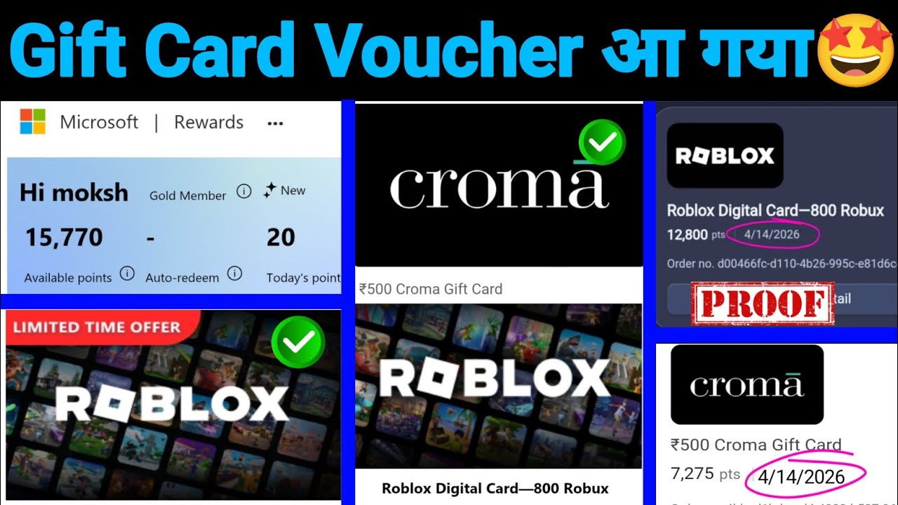 Microsoft Rewards Gift Card Restock | Croma Gift Card Come Back | How ...