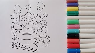 Cute Momos Coloring | Easy and Relaxing Coloring for Kids | Little Artist Club
