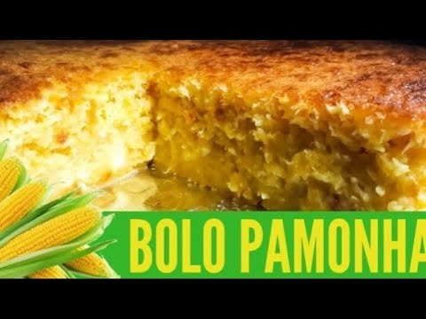 BOLO PAMONHA DE MILHO VERDE, RECEITA FÁCIL E MARAVILHOSA DA FAZENDA!