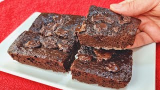 Só 3 MIN e 4 INGREDIENTES! Brownie DELICIOSO - SEM FARINHA, AÇÚCAR e LEITE - Fácil e Saudável