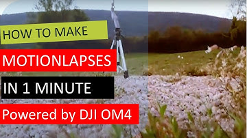DJI OM4: Motion Lapse in One Minute