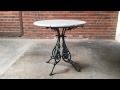 French Art Nouveau Marble-Top Bistro Table French Art Nouveau Marble-Top Bistro Table