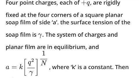 Both detailed and short solution: IIT JEE 2011Four point charges, each of +q, are rigidly fixed at
