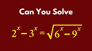 Can You Solve This Exponential Equation? | Algebra Math Problem With Solution