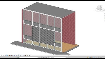 1. Tricks in Revit (Metal louvers embedded in a Curtain Panels)
