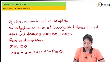 Numerical Of Couple -Moment Of Force - Engineering Mechanics | GATE Civil Engineering