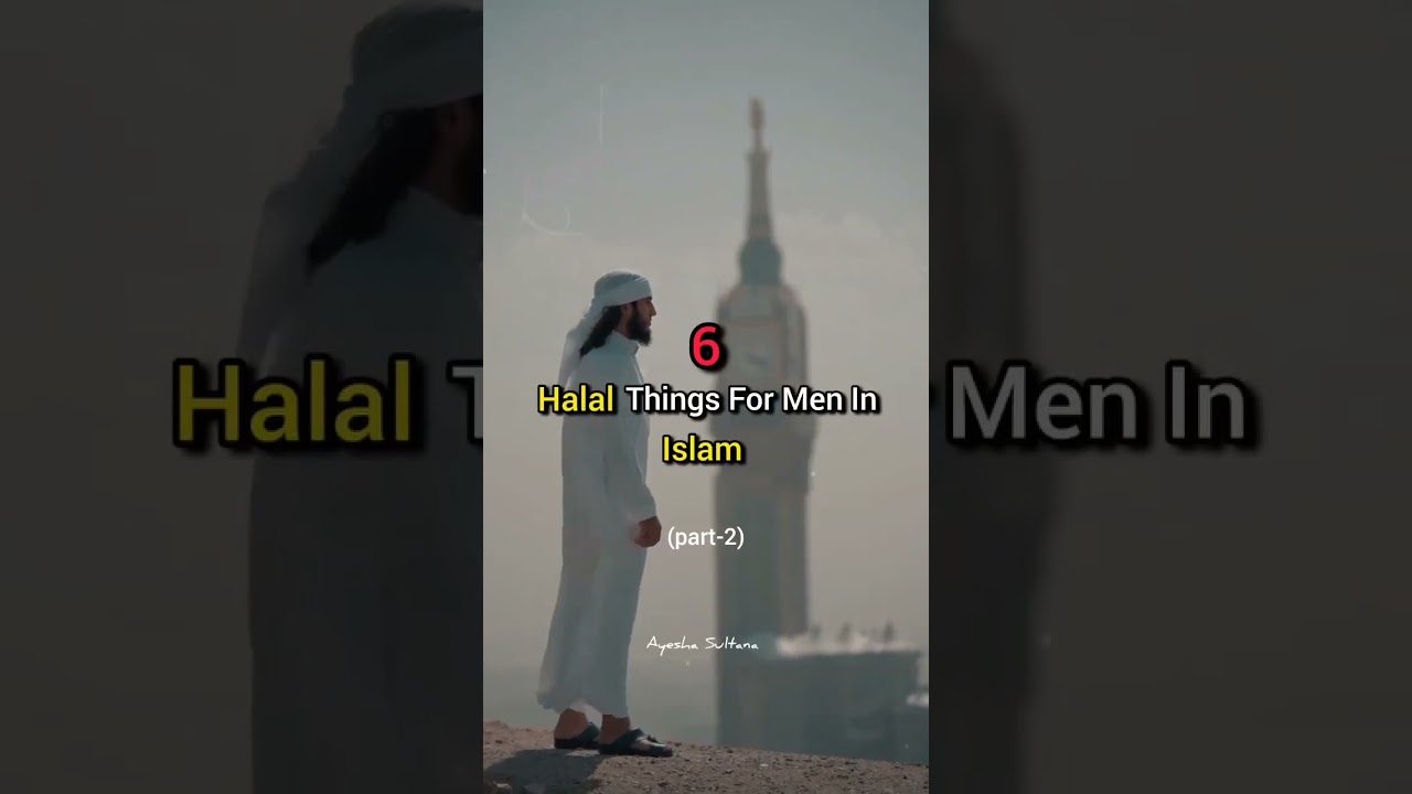 Halal Things For Men In Islam Part 2