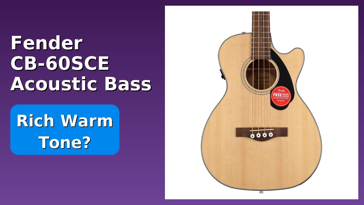 REVIEW (2025): Fender CB-60SCE Acoustic Bass. Features. - YouTube