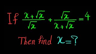 Math Quiz | Watch Me Solve This Tricky Radical Problem (And Catch My Mistake!)