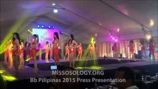 Bb Pilipinas 2015 Press Presentation Opening Number