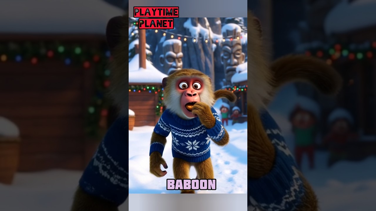 Christmas Safari Animal Song | Fun Animal Sounds Song for Kids & Toddlers