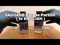 REAL vs FAKE  DIOR SAUVAGE EAU DE PARFUM