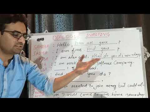 DIALOGUE WRITING(part 01) # How to write a dialogue # CLASS : 9TH, 10TH