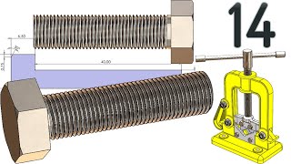 14-Project 47| Clamp-Sided Pipe Vise | SolidWorks Tutorial: M10 hex bolt by SolidWorks Tutorial ☺ 510 views 1 month ago 5 minutes, 20 seconds