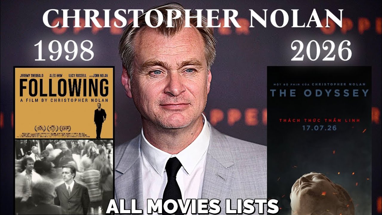 Christopher Nolan All Directed Movie Lists | Memento,The Odyssey,Oppenheimer, Interstellar