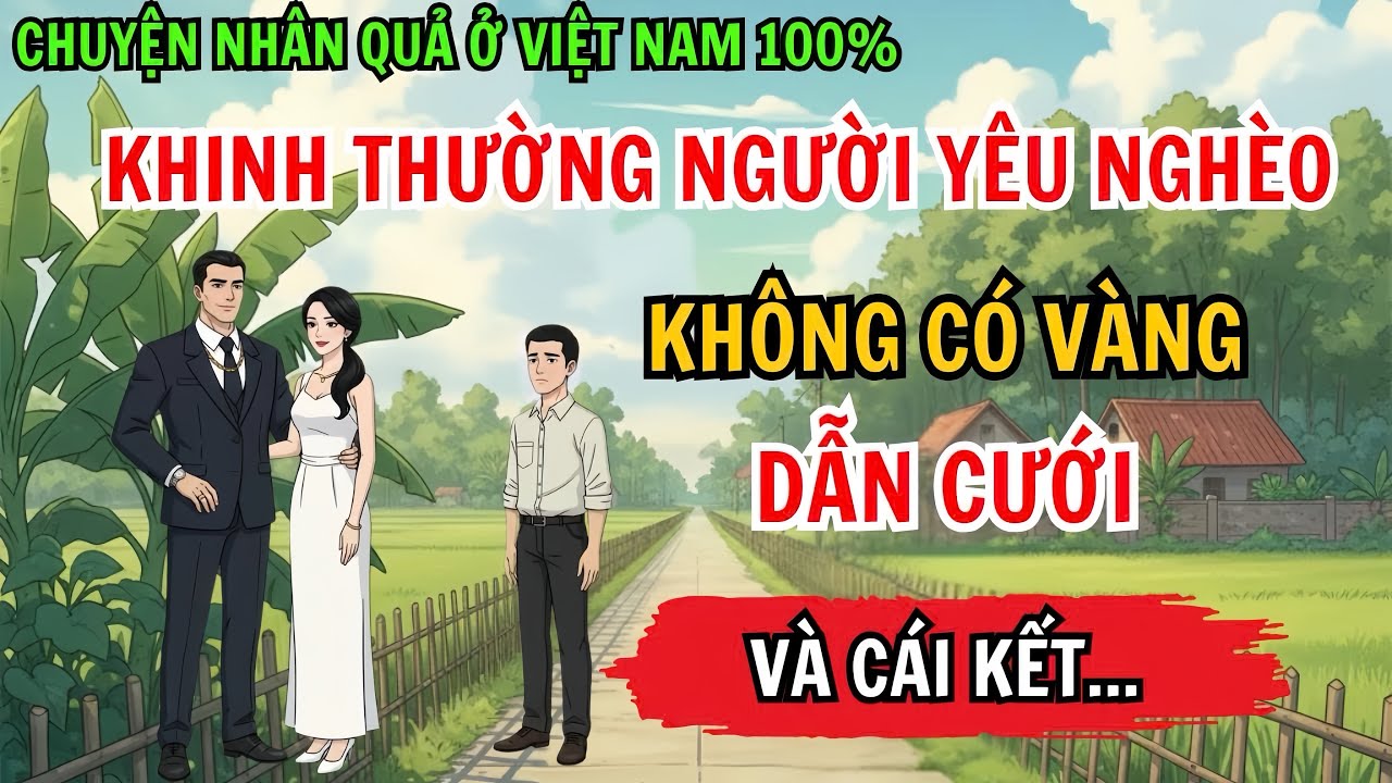 Cô Gái Khinh Thường Người Yêu Nghèo Hèn, Không Có Vàng Dẫn Cưới Và Cái Kết Rơi Nước Mắt