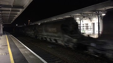 66120 passing Bridgwater with China clay wagons from Exeter riverside to bescit down