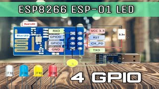 Esp8266-01 Four GPIO Control