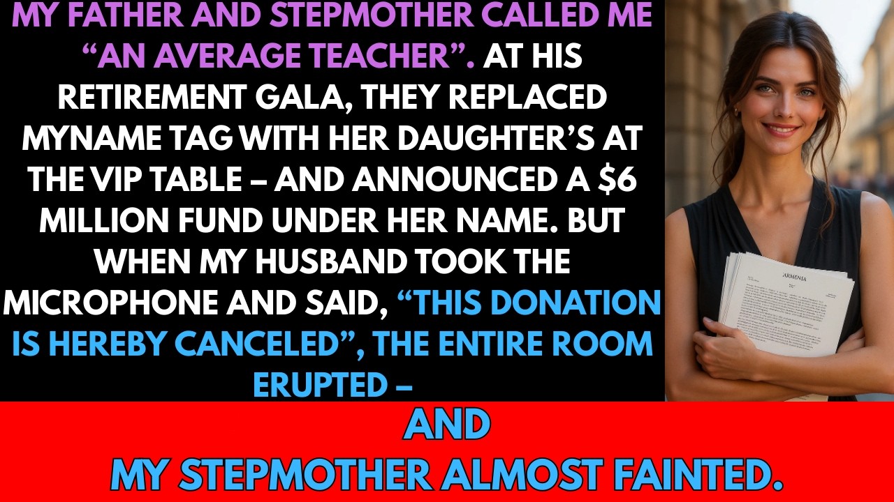 My Parents Let My Stepmom’s Daughter Take My Seat — Until My Husband Canceled a $6M Deal On Stage.