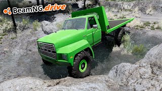 BIG DIESEL FLATBED WRECKER BUILD OFF!  - BeamNG.drive MP