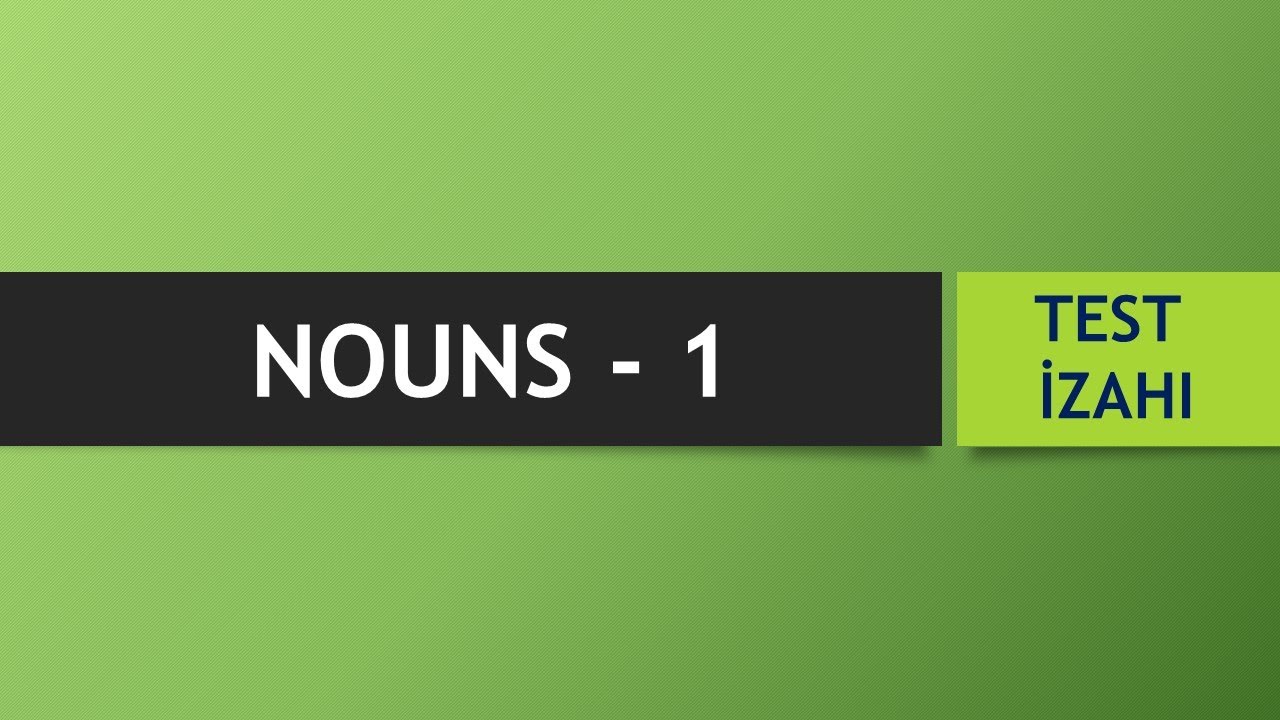 DİM The Nouns №1 YouTube