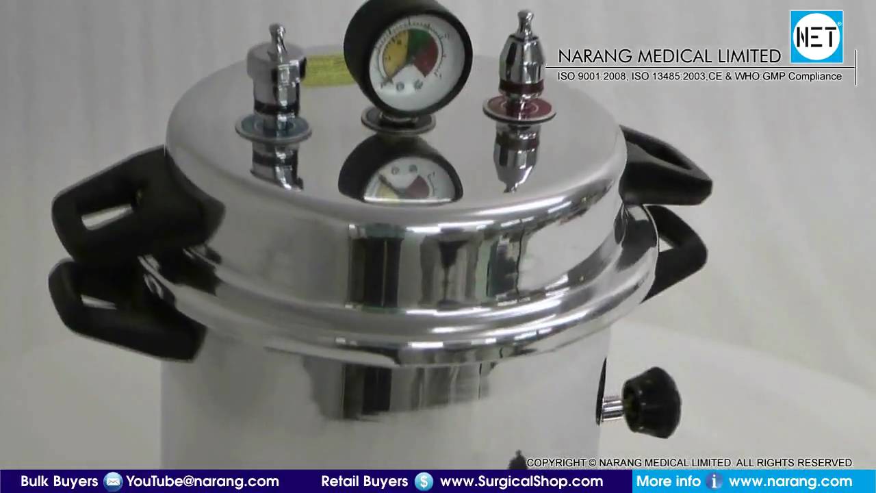 Autoclave, Portable, Aluminium, Pressure Cooker Type (Sterilizer