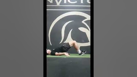 Glute Bridge Hamstring Walkout