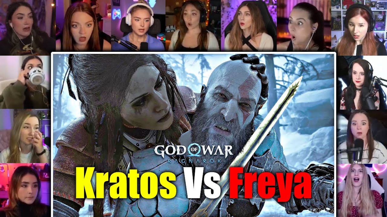 ALL GIRLS REACT TO GOD OF WAR RAGNAROK FULL GAME CUTSCENES|REACTION MASHUP|2025|GAME MOVIE|PART 7