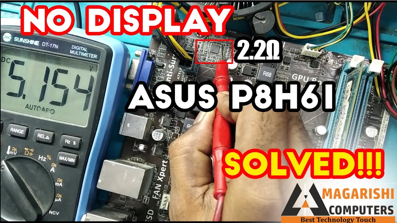 ASUS P8H61 DESKTOP MOTHERBOARD POWER ON & NO DISPLAY issue FIxed!!! YouTube