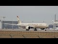 Etihad airways boeing 7773fxer flight ey6 mucauh a6etr departure at munich airport