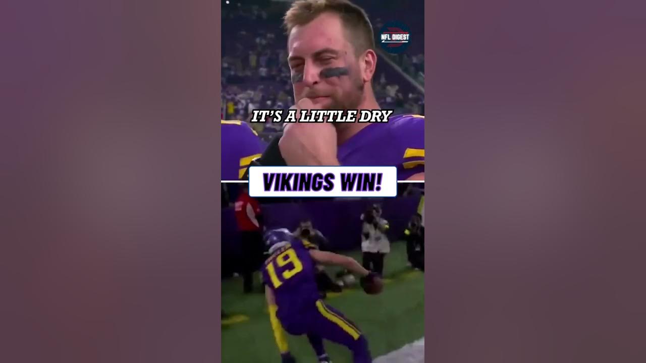 Adam Thielen says TURKEY IS DRY #shorts #nfl #vikings 