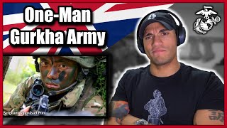 Marine reacts to the One Man Gurkha Army (Dipprasad Pun)
