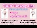 TuTu Tuesday: using liquid foundation brush &amp; the concealer brush under eyes