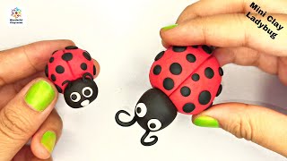 How to make ladybug with clay🐞| How to make miraculous ladybug with clay